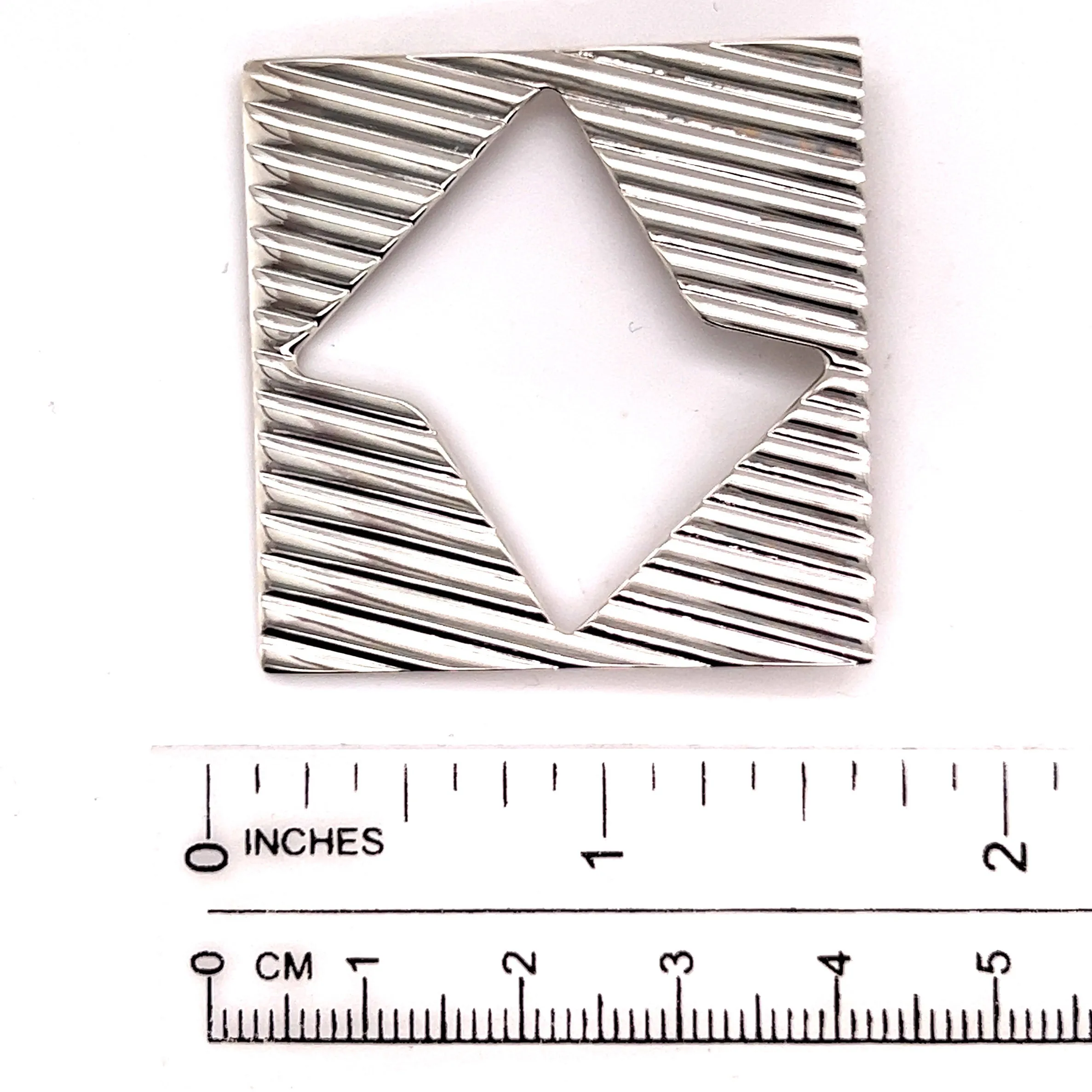Tiffany & Co Estate Abstract Brooch Sterling Silver 14.8 Grams TIF221