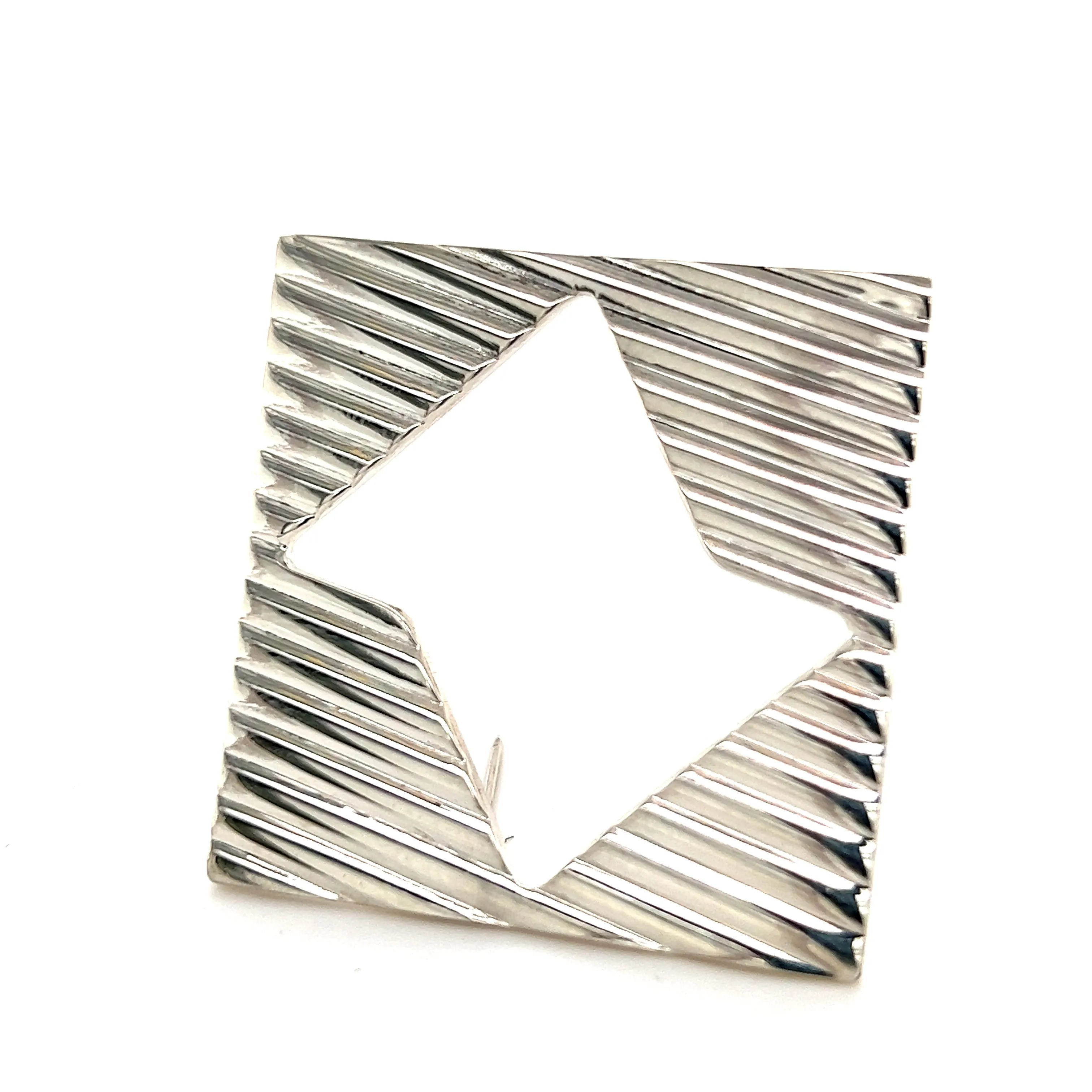 Tiffany & Co Estate Abstract Brooch Sterling Silver 14.8 Grams TIF221