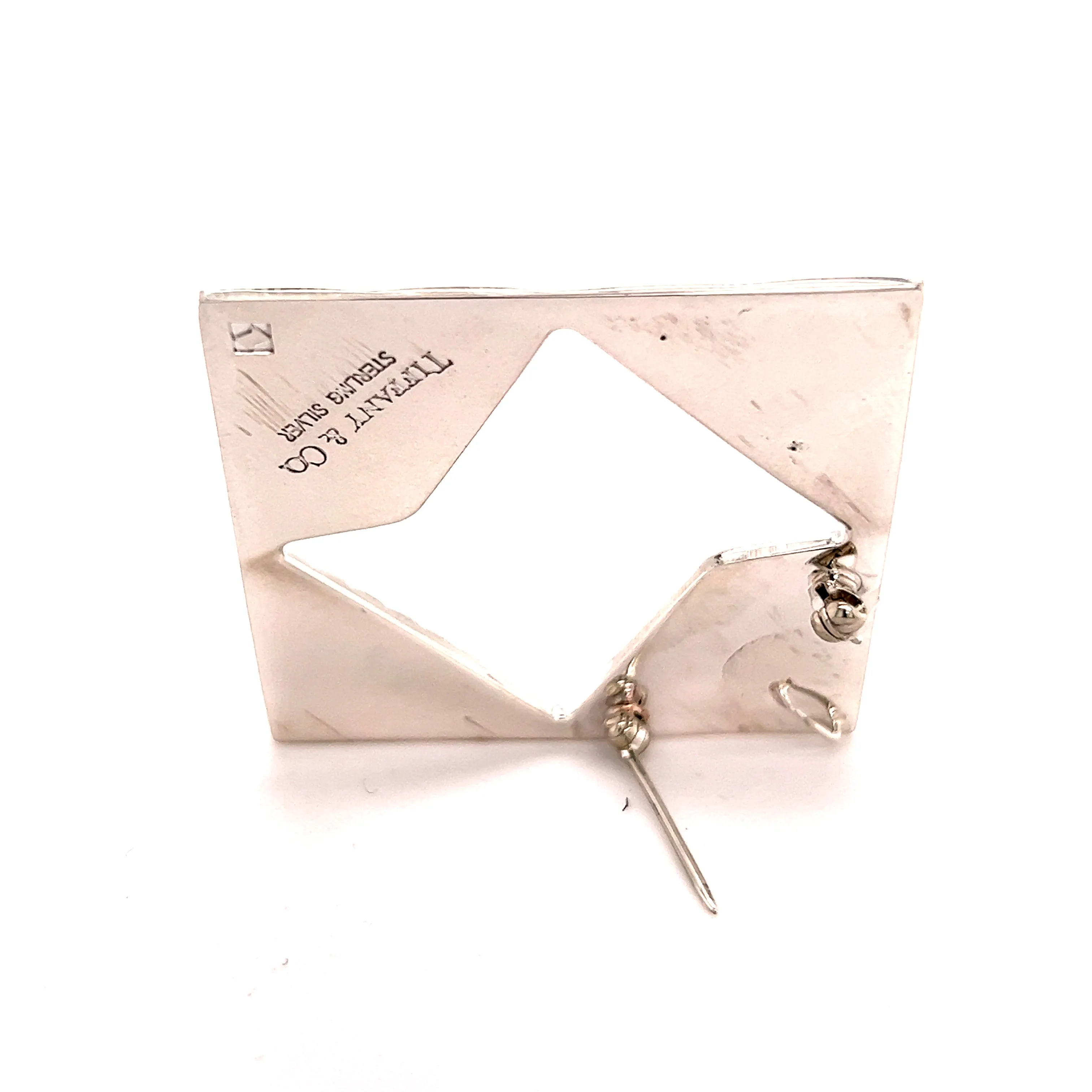 Tiffany & Co Estate Abstract Brooch Sterling Silver 14.8 Grams TIF221
