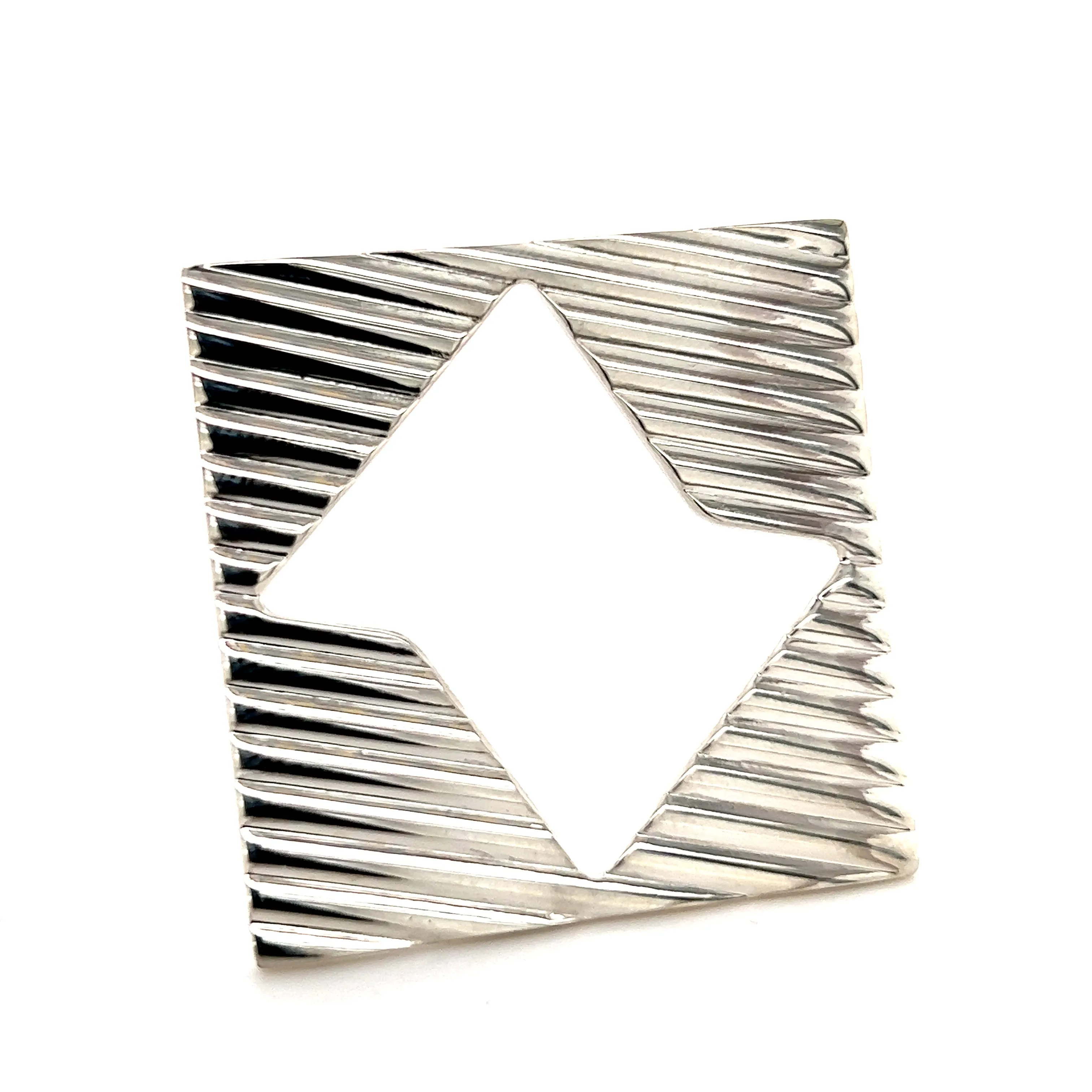 Tiffany & Co Estate Abstract Brooch Sterling Silver 14.8 Grams TIF221
