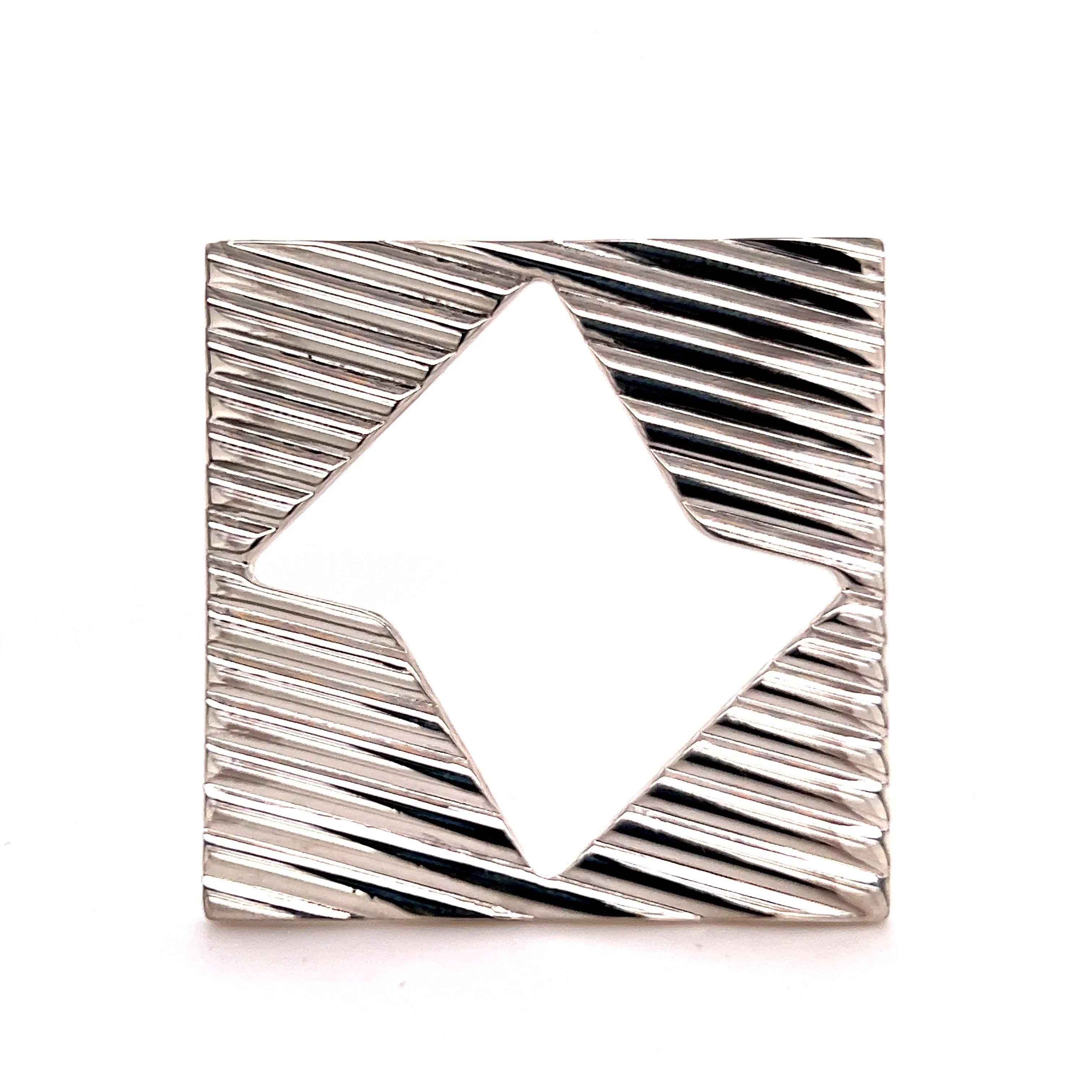 Tiffany & Co Estate Abstract Brooch Sterling Silver 14.8 Grams TIF221