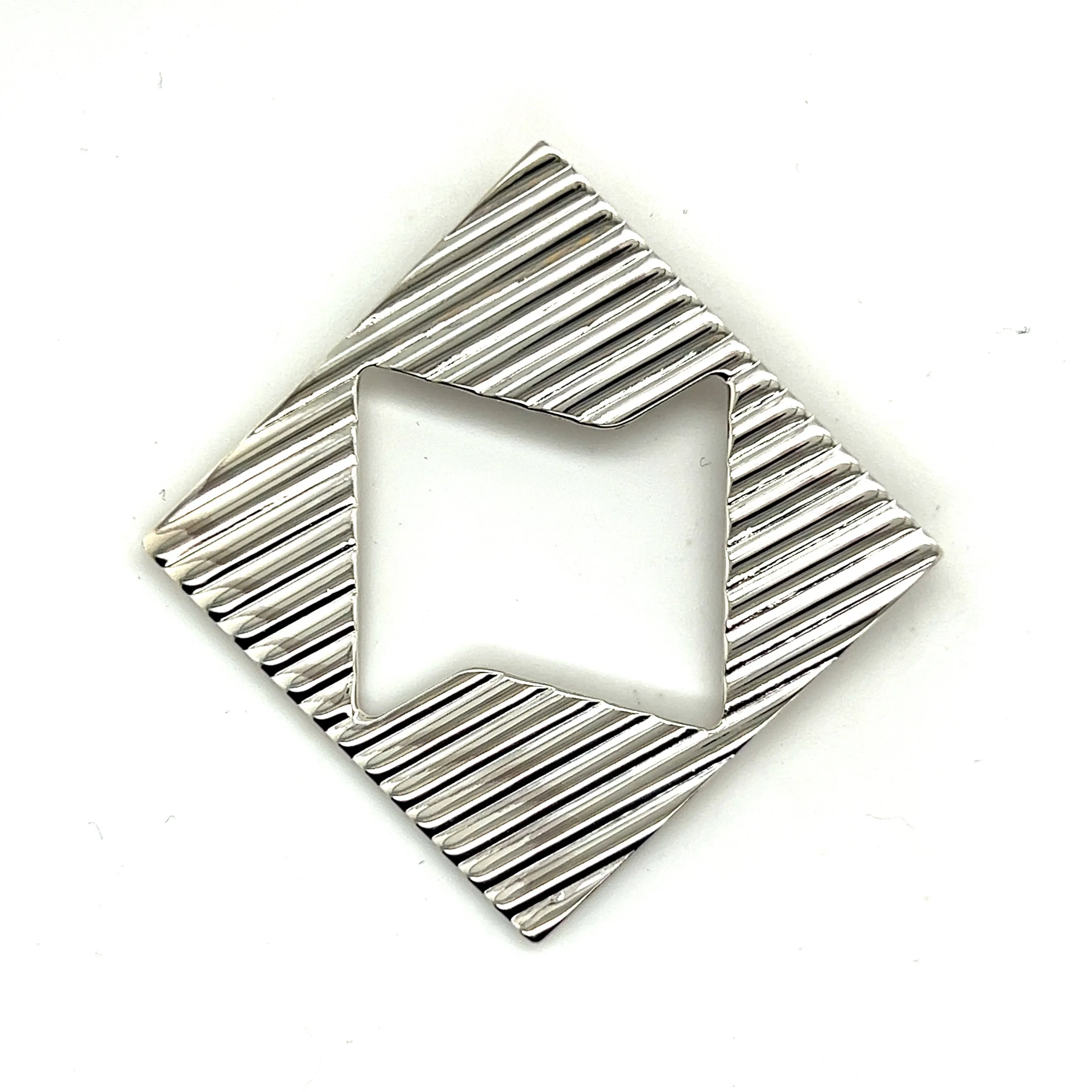 Tiffany & Co Estate Abstract Brooch Sterling Silver 14.8 Grams TIF221
