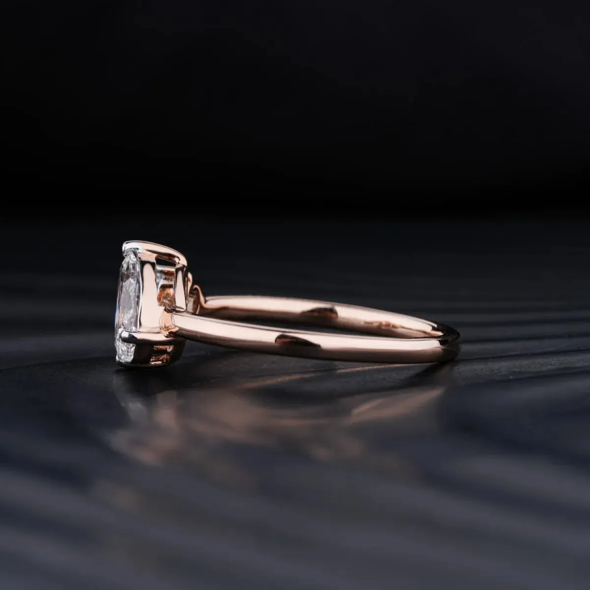 Toi Et Moi Double Pear Engagement Ring