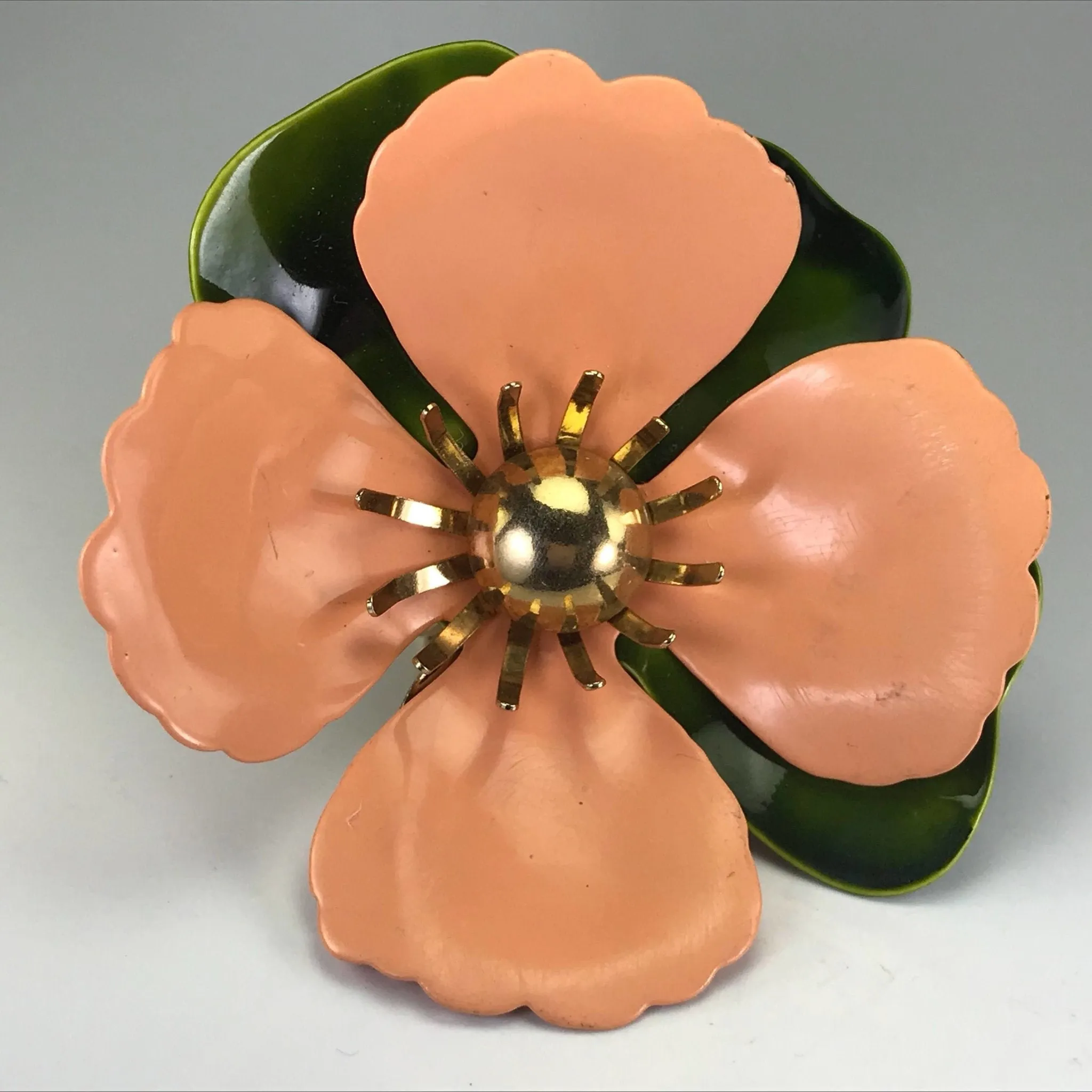 Upcycled Vintage Flower Ring. Water Lily Flower Ring. Vintage Recycled Jewelry. Sarah Coventry