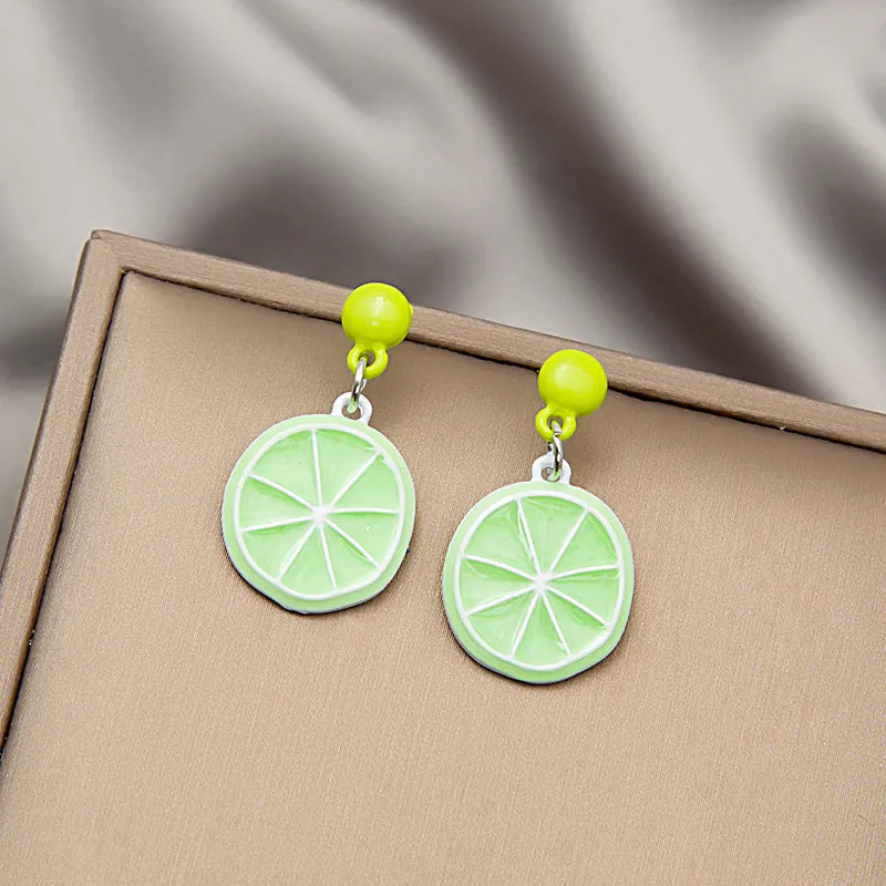 Wholesale Fresh Fruit Alloy Earrings
