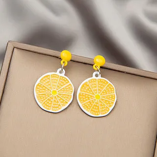 Wholesale Fresh Fruit Alloy Earrings