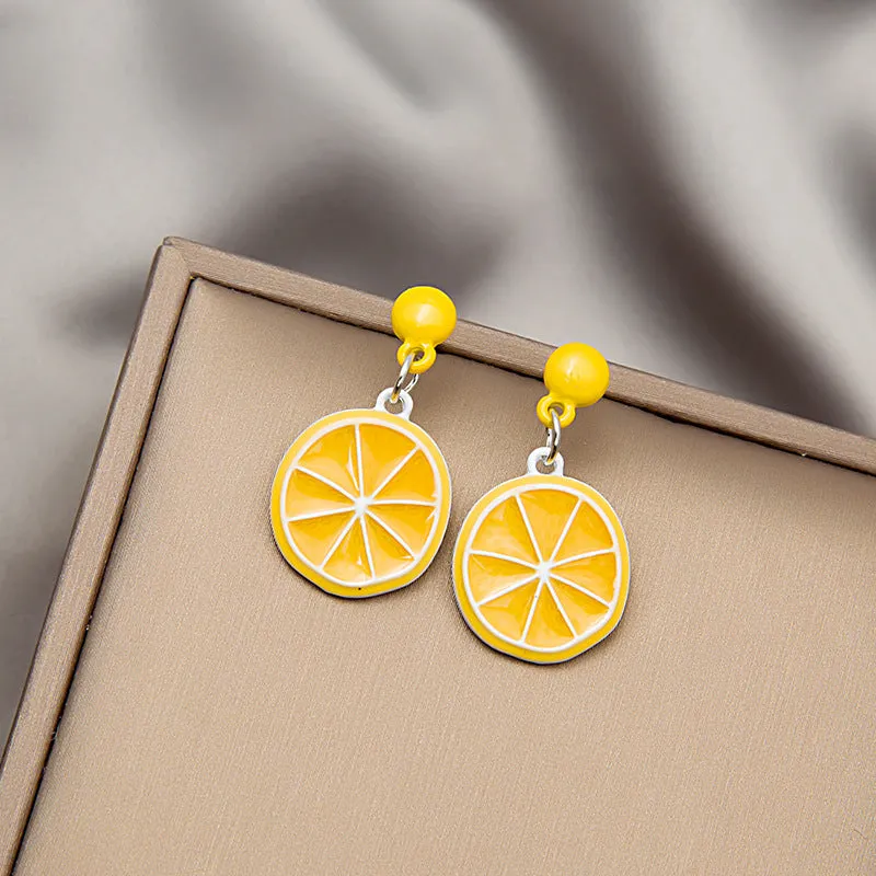 Wholesale Fresh Fruit Alloy Earrings