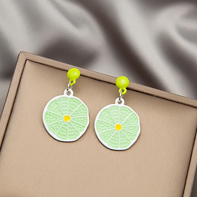 Wholesale Fresh Fruit Alloy Earrings