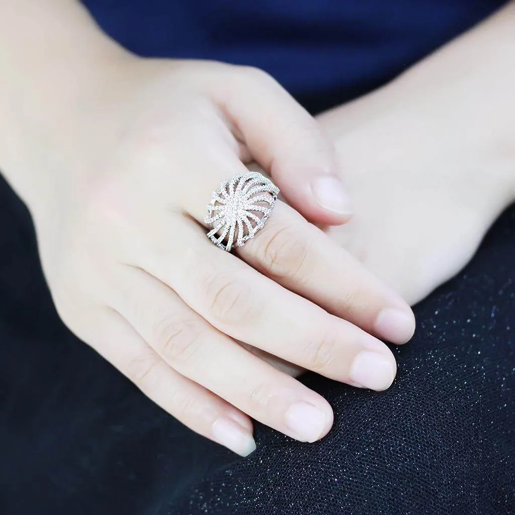 Women's Elegant Rhinestone Cocktail Ring