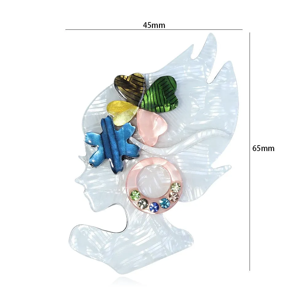 Woodland Pixie Handmade Acrylic Brooch