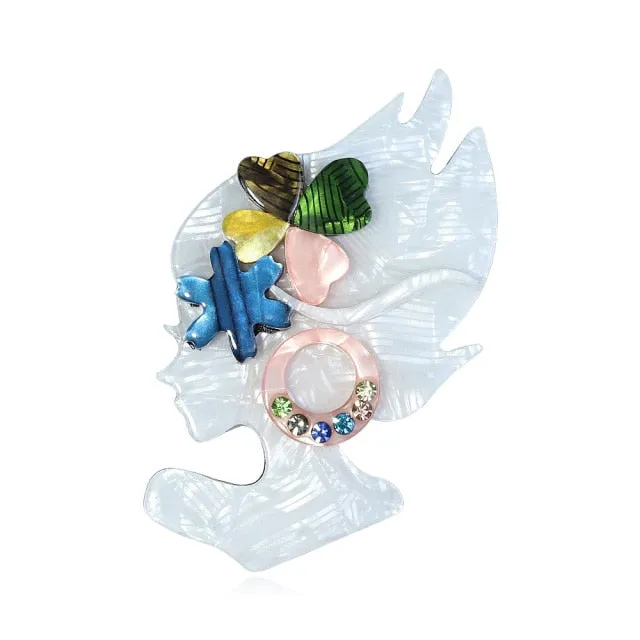 Woodland Pixie Handmade Acrylic Brooch