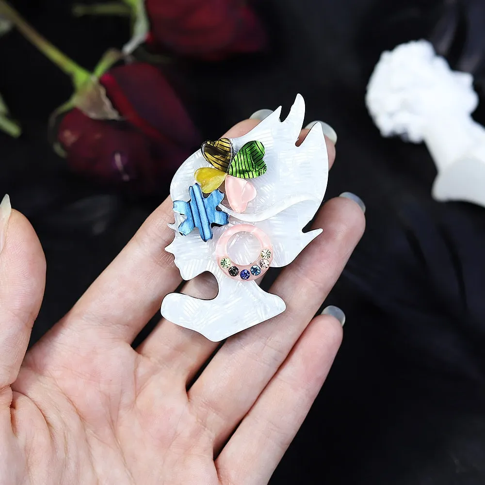 Woodland Pixie Handmade Acrylic Brooch