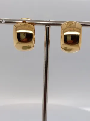 Yellow Fresh Face Huggie Earrings