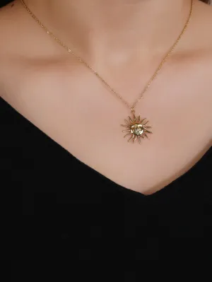 YUZENG Sun Necklace - Minimalist Design, Maximum Style!